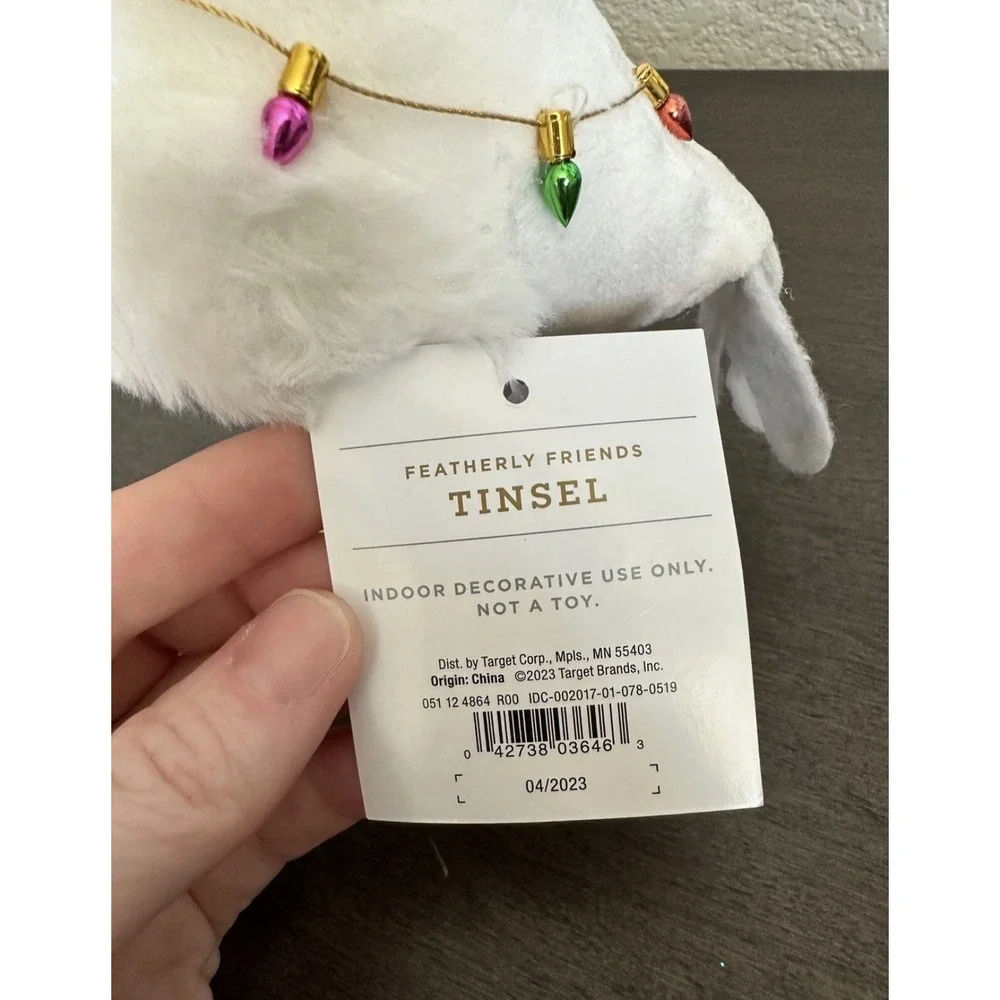 2023 Target Wondershop Featherly Friends Fabric Bird‎ Tinsel
